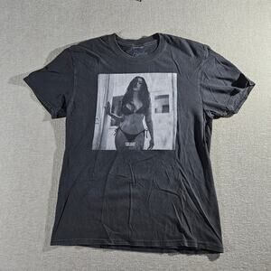 Popular Demand Black T Shirt Mens Medium Streetwear Graphic Casual Tee